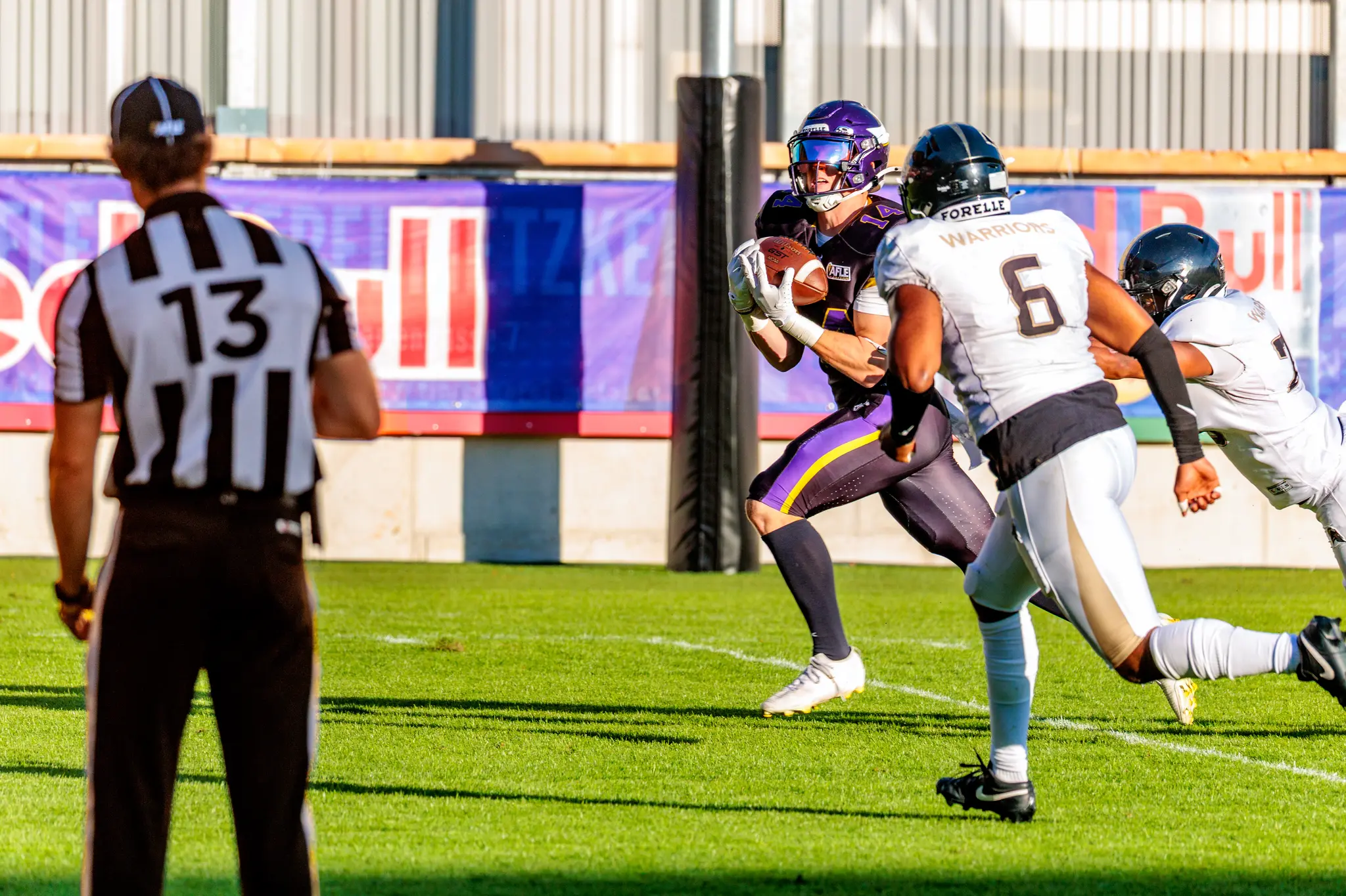 AFLE-Halbfinale: Vienna Vikings stürmen mit 71:34 gegen die London Warriors in die Gold Bowl